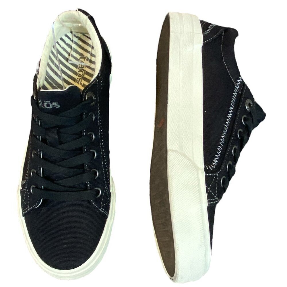 TAOS Women's Plim‎ Soul Platform Comfort Sneakers Sz 7 Black #103V - Picture 7 of 12
